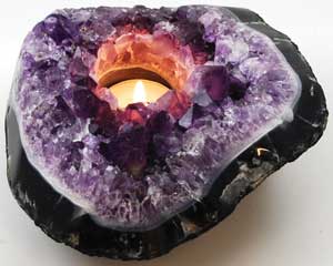 Amethyst Tea Light Holder